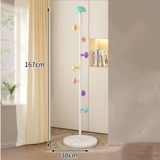 藍天可愛的蘑菇立式衣架, 白色