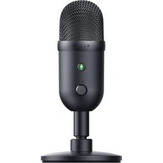 레이저 세이렌 V2 X USB 콘덴서 마이크로폰 스트리밍 및 게임용 PC용 슈퍼카디오이드 픽업 패턴 통합 디지털 리미터 마이크 모니터링 게인 조절 내장 쇼크 흡수기, Seiren V2 X