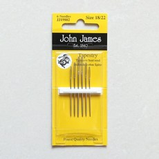 존제임스 태피스트리 십자수 바늘 18-22호 6개입 JJ19882 프랑스자수, 1개