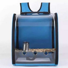 렉산 앵무새장 가방 배낭 새장 외출용 산책용 이동장, 9. 녹색 (스탠드 식컵 포함), 1개