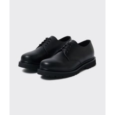 무신사 스탠다드 라운드 토 코만도 솔 더비 슈즈 블랙 498076