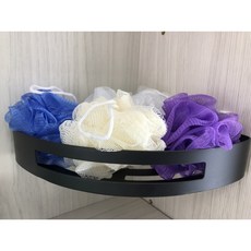 蝴蝶衛浴 304不鏽鋼】置物架 黑奢華風格收納三角層架, 1個, 霧黑單層轉角架, 霧黑