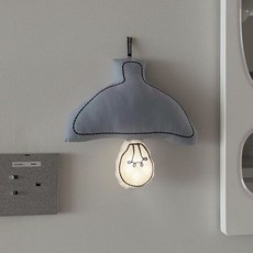 아이방 패브릭 조명 영문 수유등 린넨 램프 수면등 포함 핑크 프린팅, 블루