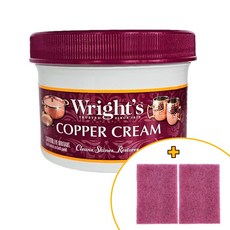 와이만 쿠퍼크림 구리광택제 유기그릇 세척 놋그릇 관리+전용수세미2P, 1개, 227ml