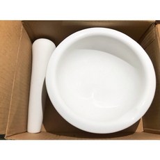 陶瓷研缽附棒 搗藥碗 中藥磨粉, 1個, 18cm研缽棒（單棒子
