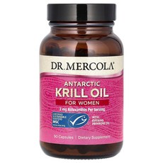 Dr. Mercola 닥터 머콜라 안타틱 크릴 오일 90 캡슐 영양제 건강보조식품, 1개, 90정