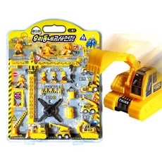 우리동네 공사현장 공사장 생일 케익 꾸미기 만들기 어린이 유치원 선물, 1개