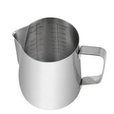 Kichwit 대형 스테인리스 스틸 계량컵 손잡이가 달린 액체 금속 계량 컵 1000ml / 4컵, Medium, 20oz (600ml, 2.4 Cups), 1개