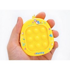 원터치 뽁뽁이 뾱뾱이 장난감 푸시팝 안티스트레스 집중력향상 키링, 단품