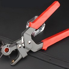 유니크앤몰 메탈 가죽 펀칭기 벨트 가방 가죽 수선 구멍, 블랙, 1개