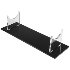Xelsluthe 다기능 디스플레이 스탠드 24.9 x 7.9cm(9.84 2.95인치) 블랙 베이스 수트 투명 홀더 책상 장식 검 광선검 수집품 지팡이 드럼스틱 카타나