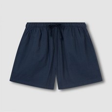 [JAJU] 자주 여 코튼 시어서커 3부 라운지 팬츠_다크 네이비