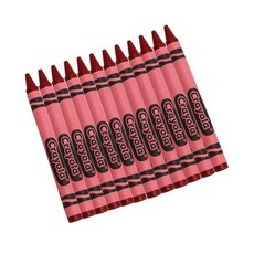 Crayola 크레용 골드 단색 크레용 리필 벌크 12개 학용품 163625, 레드