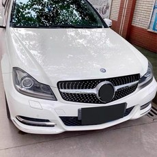 벤츠 W204 다이아몬드그릴 C204 프론트 c클래스 세로그릴, 다이아몬드 실버