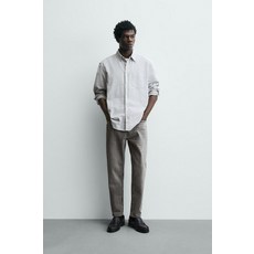 자라 슬림핏 테이퍼드 레그 진 - 그레이