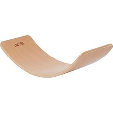 펠트 받침대가 있는 ECR4Kids 밸런스 보드 몬테소리 장난감 파란색, Natural