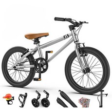 BMX바이크 묘기자전거 스턴트 입문용 익스트림 20인치 V브레이크 실버 플랫, 03. 20인치 V브레이크 실버 하이