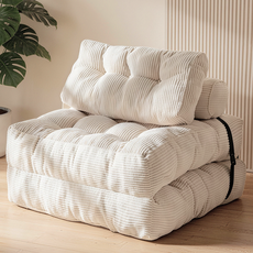 Bloom 북유럽 스타일 1인용 소파베드 | 압축 소파 공간절약형 멀티 소파, 화이트