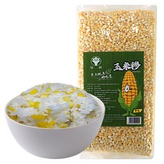 (배터짐) 녹허흑토 콘그릿츠 연변 중알 찰옥수수쌀 옥수수쌀, 1개, 1kg