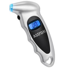 AstroAI 디지털 타이어 공기압 측정기 0-150PSI ANSI B40.7 규격 준수 +/-1PSI 0.1PSI 단위 정밀 측정 자동차 및 트럭용 4가지 측정 기능, Silver