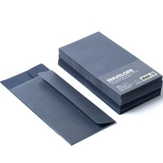 PaperPhant 프레스티지 펄 광택 도톰한(120g) 가로형 봉투(173x89mm) 30매, 1개, 2컬러(딥&라이트) 블루