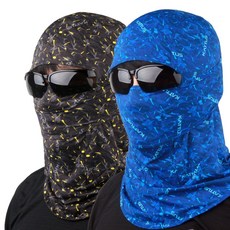 1+1 Acros 쿨 바라클라바 여름복면 여름두건, 블랙블루, 1개