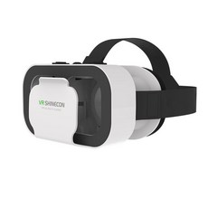 모바일 VR 헤드셋 스마트폰용 3D VR 헤드셋 - 조절 가능한 렌즈 몰입형 가상 경험 편안한 헤드밴드 HD 파노라마 뷰 영화 및 게임에 이상적, VR box