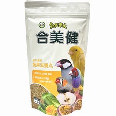 優旺寵物 鸚鵡鳥類蔬果滋養丸, 1個, 合美健40-A雀科鳥類滋養丸500g裝
