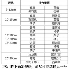 防鳥防蟲網袋 水果套袋 多種規格, 1個, 帶拉繩-15*20cm 循環使用/透光透,30個/透氣散熱