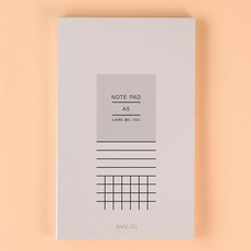 슈프림 메모패드 A5 화이트 80매 노트패드 리갈패드, 단품