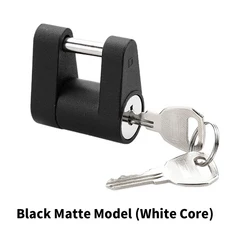 RV 트럭 자동차 트레일러 히치 커플러 잠금 아연 도난 방지 견인 보안 바 부품 보호대 액세서리, 01 White