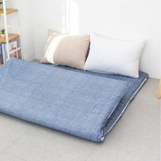 아르떼베딩 순면누빔 요매트 100%국산 바닥요(요커버+솜매트)_5CM/8CM, 헤링 블루