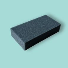 미용실 머리카락 얼굴 검정 털이개 스펀지, 30X70, 1개, 검정색