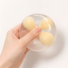 달걀 노른자 뿌셔볼 장난감 계란 만지작 힐링템 직장인 재미있는 인싸템, 1개