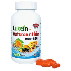 得意人生 游離性葉黃素 蝦紅素 180粒 營養配方, 1個, 【高單位30mg葉黃素+蝦紅素】180粒