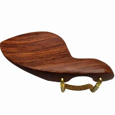 4/4 3/4 1/2 1/4 바이올린 턱받침 장착 클램프 바이올린 턱받침 골드 메탈 브래킷 나사 코르크 로즈우드/에, 21 Violin chinrest 15