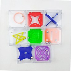 [무료배송/당일배송] 3D 입체 미로 사각 구슬 퍼즐 [엘리빅마켓], 8개, 랜덤