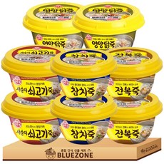 오뚜기 즉석 죽 4종 8개 세트(전복죽2+영양 닭죽2+참치죽2+새송이쇠고기죽2), 1개