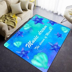 드럼매트 방진 밀림방지 카페트 교회 전용 패드, 1.6x1.2m, 꿈의 바다, 1개