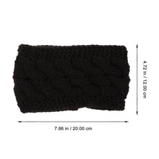 3개입 여성 니트 밴드 겨울용 따뜻한 와이드 이어 워머 헤어밴드 야외 스포츠 스키 스노보드