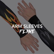 康可 火焰袖套 EC-05 運動防曬透氣袖套, 橘黃,L, 1個