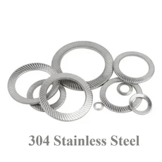 5/ 10/ 100pcs M3 M4 M5 M6 M8 스테인레스/65 Mn 강철 잠금 와셔 인쇄 경사 DIN9250, M3 (100 pcs), 02 304 Stainless Steel