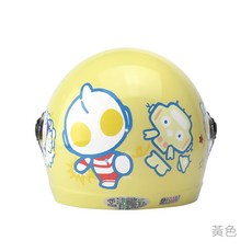 華泰安全帽 K857 超人力霸王兒童安全帽 - 半罩式卡通安全帽, 黃色-售完不補,K857S小童:47-50cm, 1個