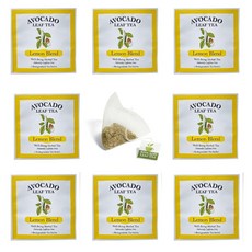 Avocado Leaf Tea 레몬 블렌드 | 8팩 1인용 향 주머니 | 카페인 프리 허브 | 플라스틱 프리 | 과일 시트러스 | 비건 코셔 미국 제조, Avocado Leaf Tea 레몬 블렌드 | 8팩 1