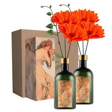 라플로리아 꽃 디퓨저, 2개, 500ml, S2한가득꽃집향/B8거베라L12/오렌지