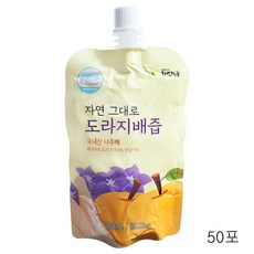 자연식품 자연을 먹은 도라지배즙 스파우트 100ml, 50개
