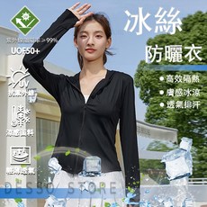 冰絲防曬外套 - 透氣修身抗UV遮陽薄款外套