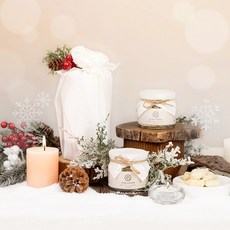 궁중비법 서가 콩고물 도라지정과 선물 세트 홀리데이 보자기 포장 홀리데이 카드 연말 크리스마스 상견례, 1개