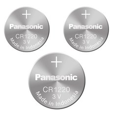 파나소닉 CR1220(1알) 3V 리튬전지 건전지, 1개, 3개입