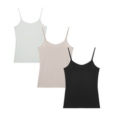 JAJU 女士 AIR 人皮吊帶背心 3 款_白色